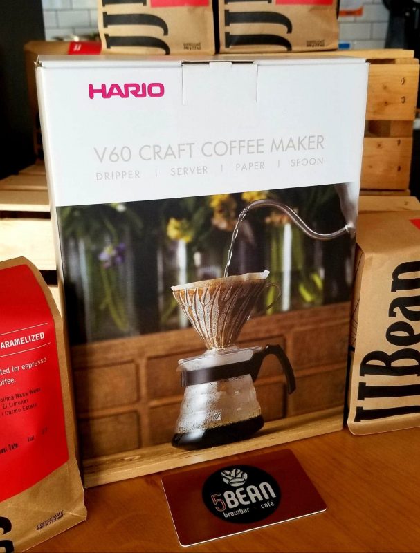Hario Craft Coffee Maker for 5Bean Brewbar and Cafe Kamloops giveaway with Skyleigh McCallum