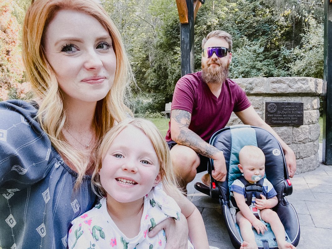 Skyleigh McCallum, Kamloops Realtor, spends a day at the park with her husband and two young, cute children.