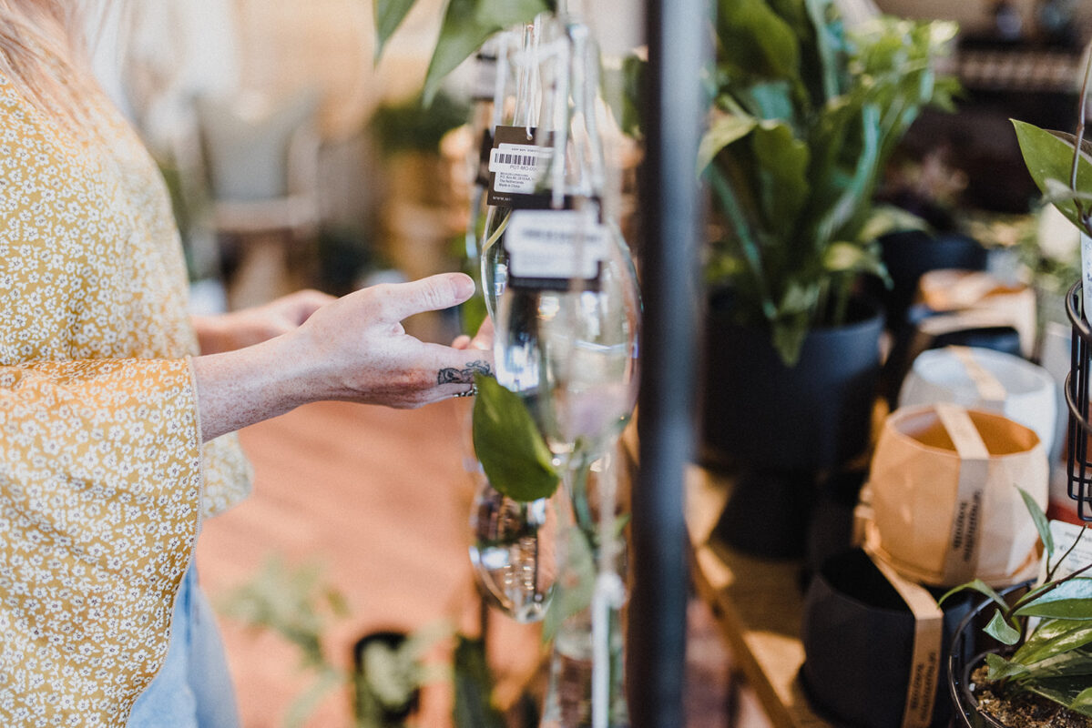 Skyleigh McCallum Realtor shopping in popular local store in Kamloops Far + Wide.