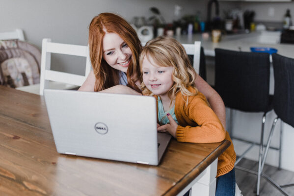 Skyleigh McCallum shows her daughter her goal setting worksheets which show how she plans to reach her goals